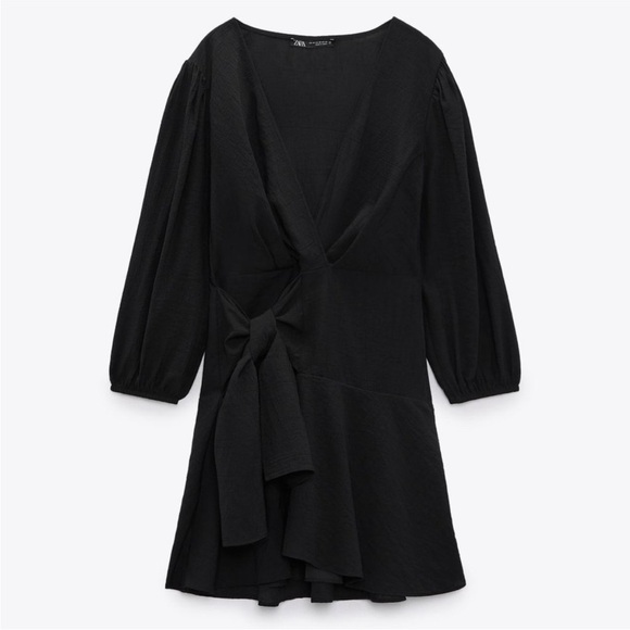 ZARA wrap dress with bow - Picture 3 of 11